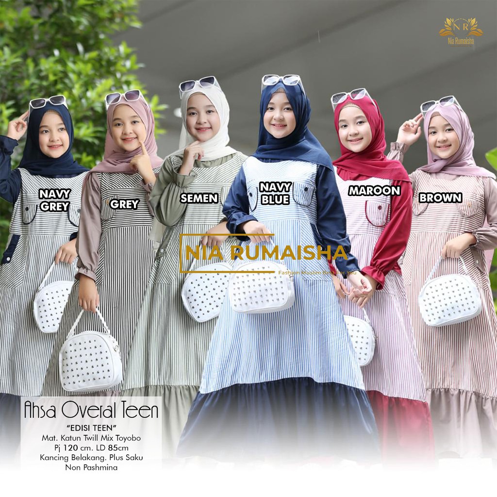 Gamis Asha Overal Teen Original NiaRumaisha