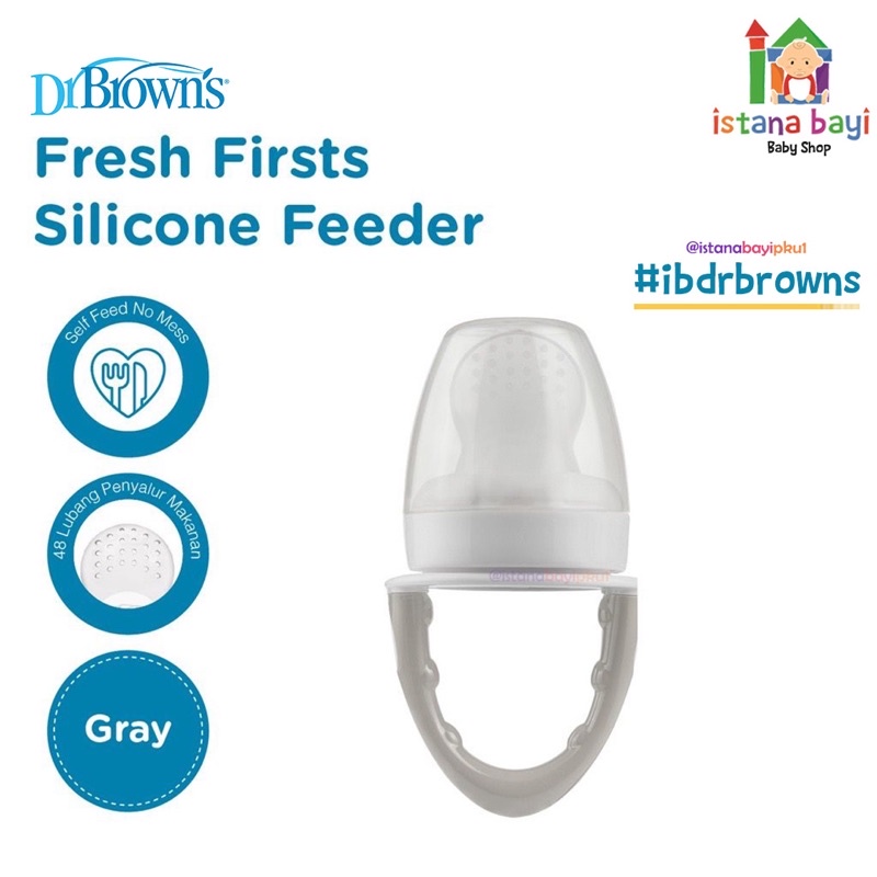 Dr.Brown's Fresh Firsts Silicone Feeder 1 Pack TF005- Tempat Makan Buah