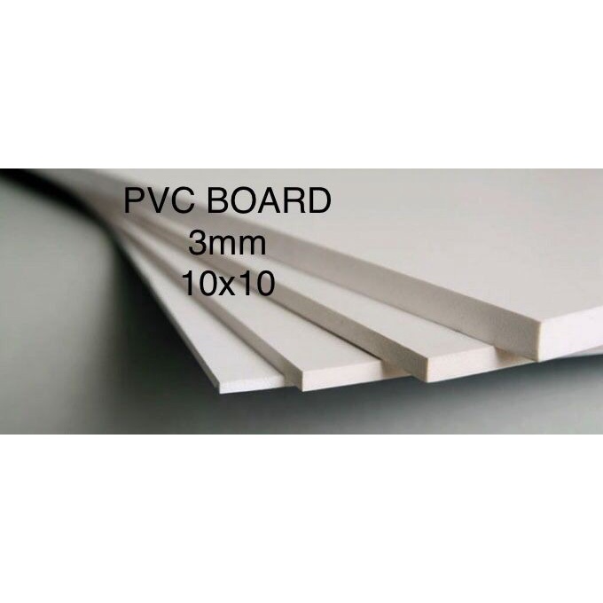 PVC Board/ PVC Foam Board 3mm Ukuran 10 cm x 10 cm