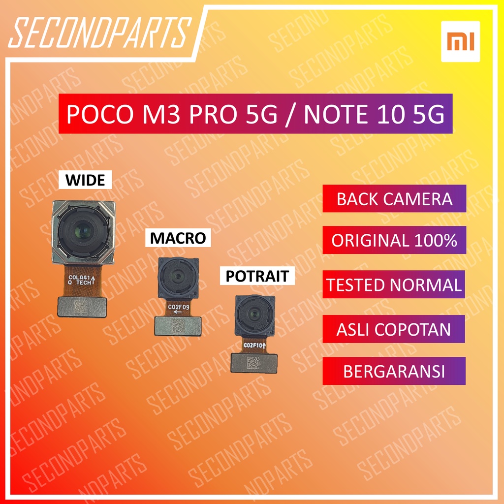 KAMERA BELAKANG XIAOMI REDMI NOTE 10 5G / POCO M3 PRO 5G ORIGINAL COPOTAN