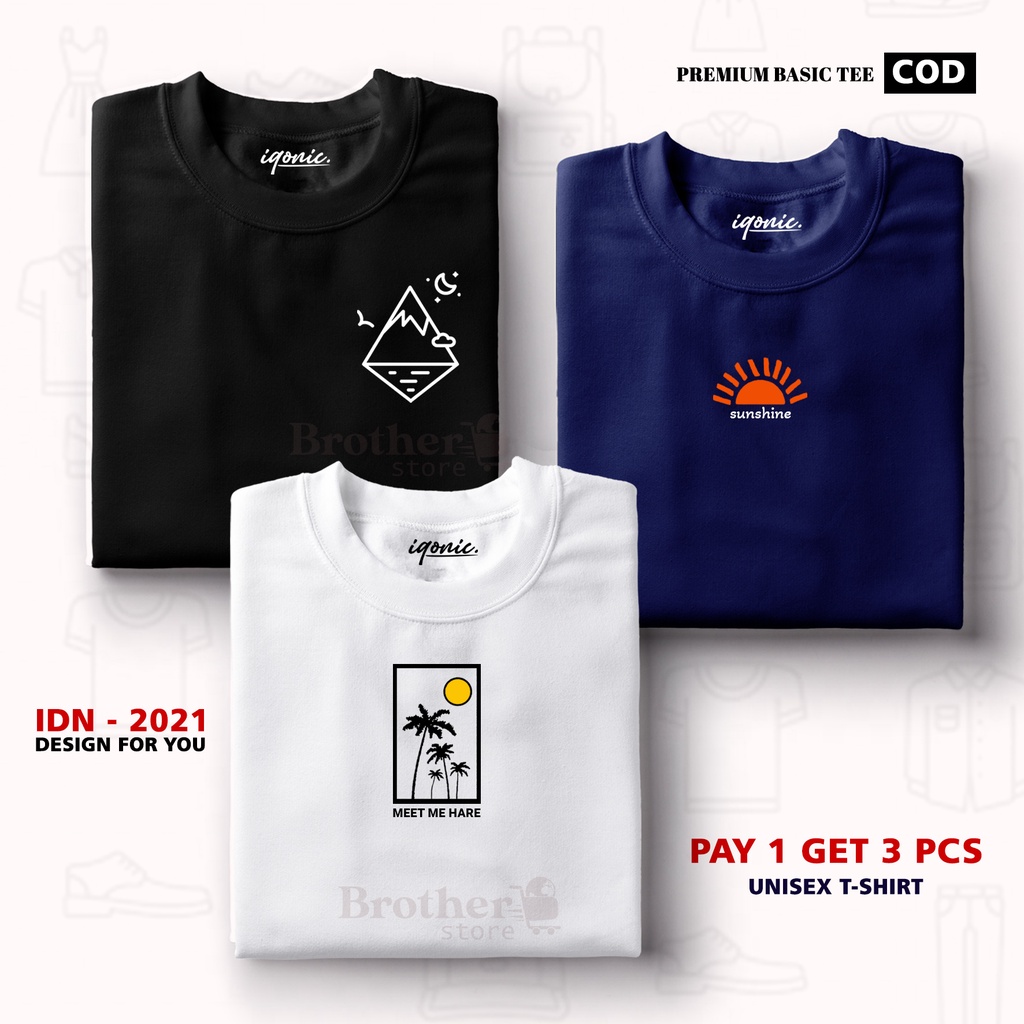 BUY 1 OR 3 PCS ( PROMO COD ) BROTHER STORE / Kaos Distro100% Catoon Combed 30s / ArticelGSM