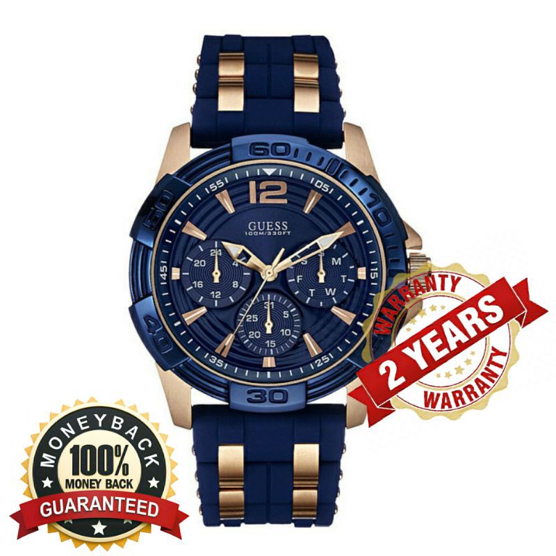 Guess W0366G4 Original Rosegold Case Jam Tangan Pria