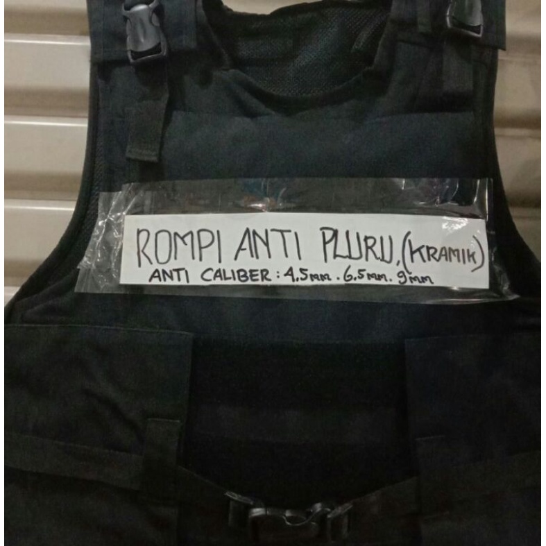 Rompi anti peluru kevlar + keramik buat laras panjang