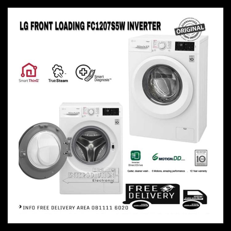 Fc1207S5W - Lg Front Loading 7Kg Inverter Direct Drive 6Motion Fc1207