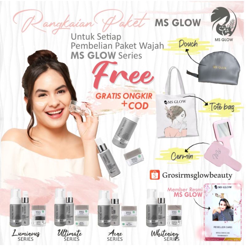 MS GLOW BEAUTY / PAKET WAJAH MS GLOW