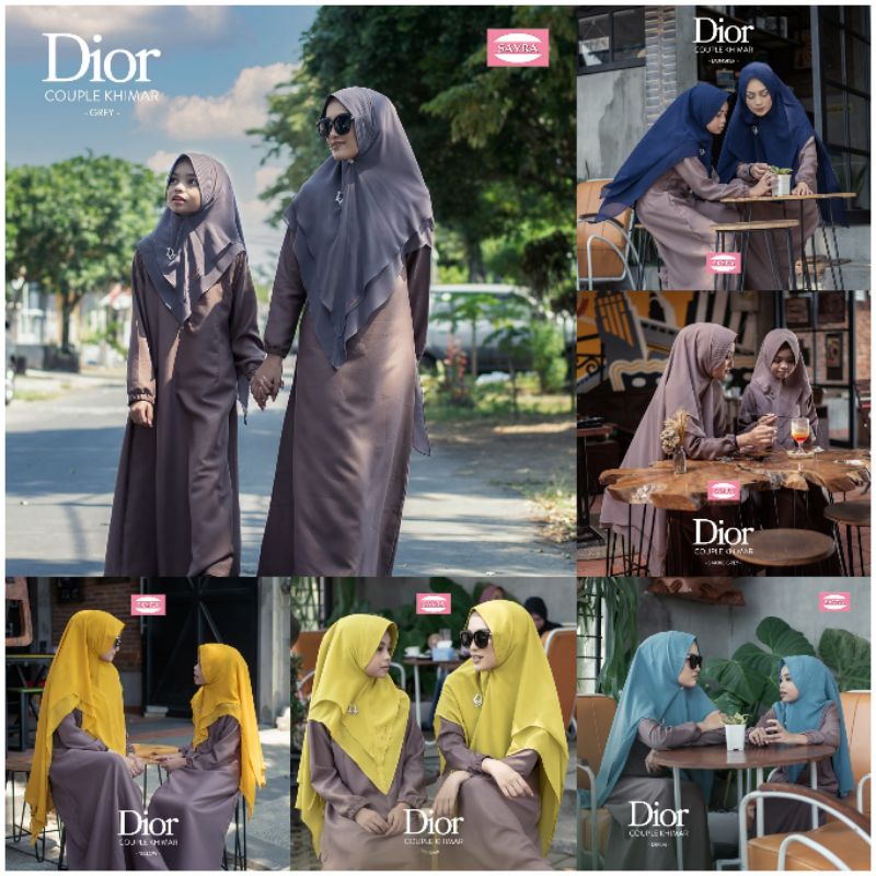 Khimar Dior by Sayra - Jilbab Instan Couple Ibu dan Anak (Mom Girl) Seragam