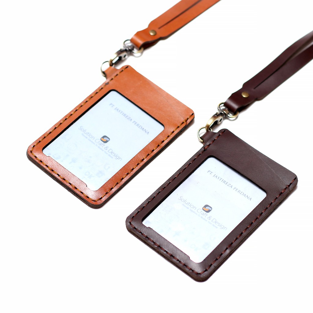 

ID Card Holder Kulit Sapi Genuine Custom Nametag KODE : IDHLS012