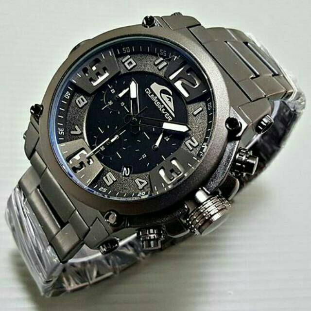 Jam Tangan Pria Quiksilver Rantai Chrono Aktif Premium