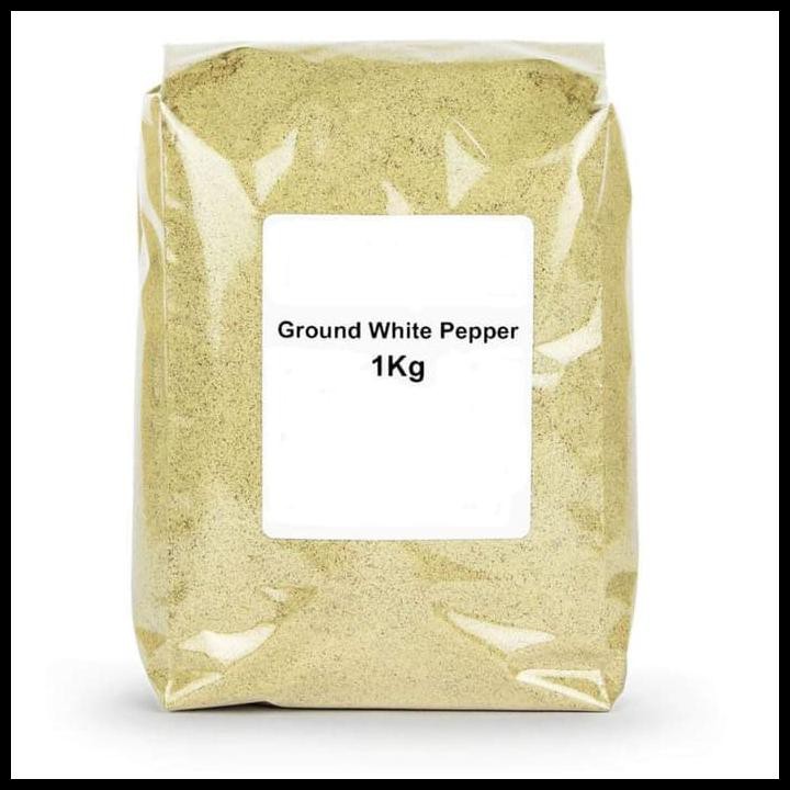

Pure White Pepper Powder 1Kg / (Grade A) / Bubuk Lada Putih Murni 1 Kg