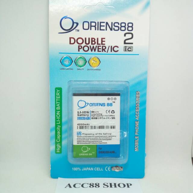 Baterai Batre Battery Double Power OR88/ Oriens88 Evercoss A28B