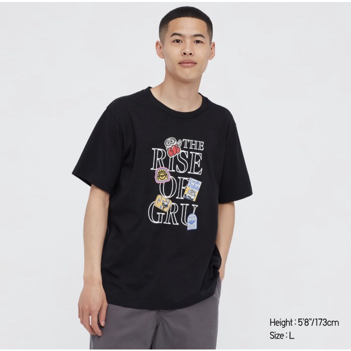 UNIQLO ORIGINAL MINIONS RISE OF GRU SHORT SLEEVES UT T-SHIRT KAOS PRIA PROMO