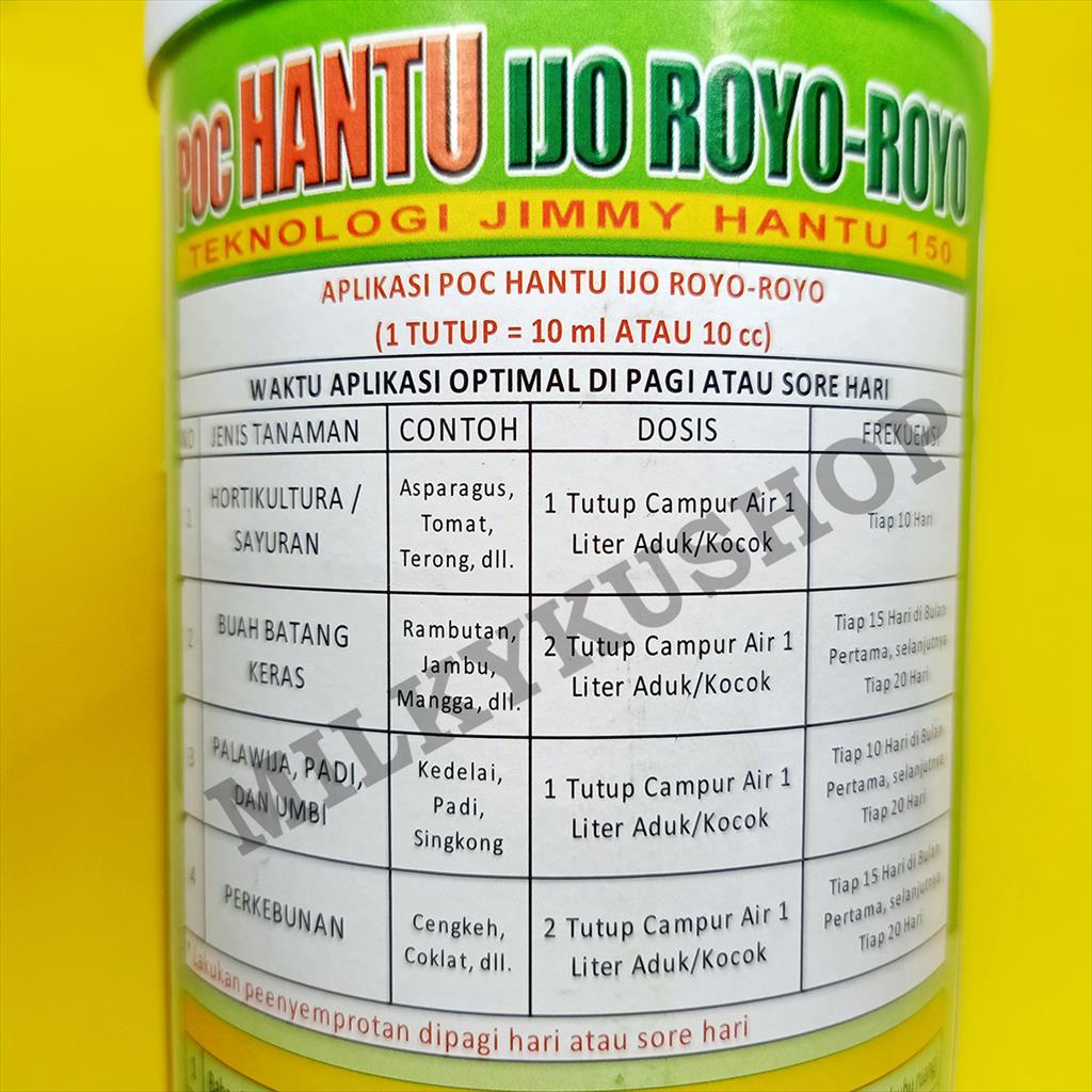 POC HANTU IJO ROYO ROYO 1000 ML KEMASAN PABRIK PUPUK CAIR