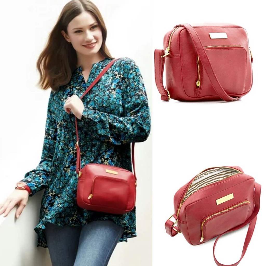 Tas sling merah sophie martin paris T2762R Bryon bag