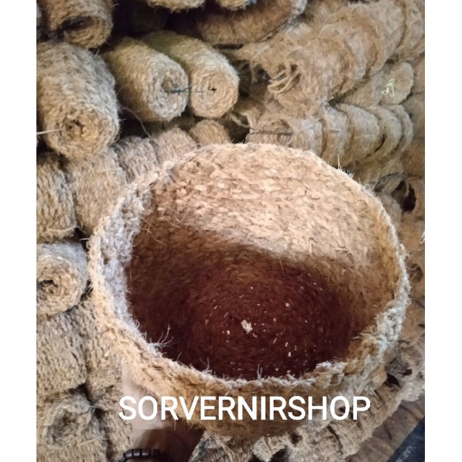 pot sabut kelapa pot anyaman sabut kelapa ukuran jumbo ukuran 30 cm