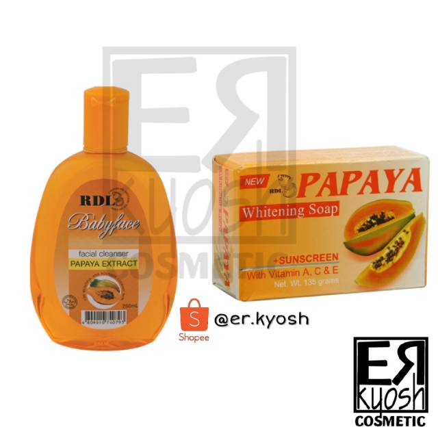 RDL PAPAYA AND BABY FACE TONER Shopee Indonesia