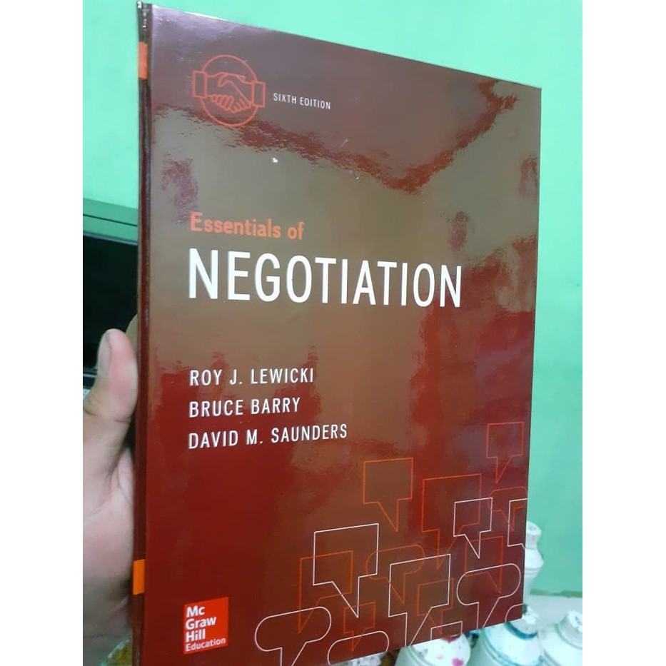 

Buku Essentials of Negotiation 6th Sixth Edition by Roy j Lewicki 6