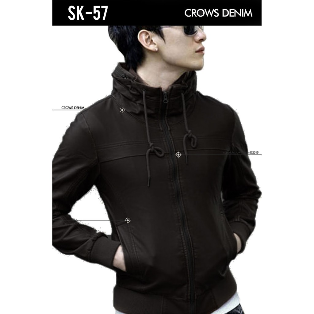 Jacket Lether Black Korean Style