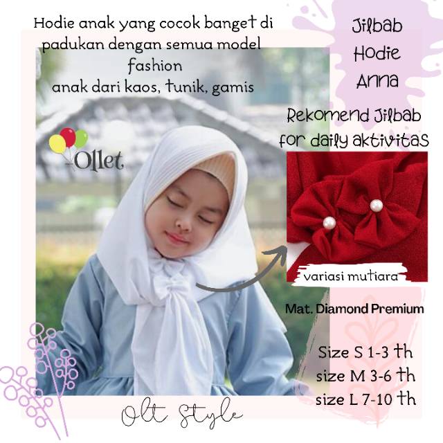 Jilbab Hodie Anna / jilbab anak