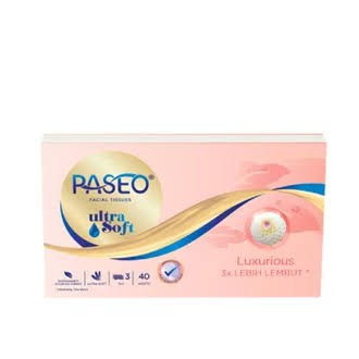 Paseo Ultra Soft Tissue Wajah Travel Pack 40 Sheets