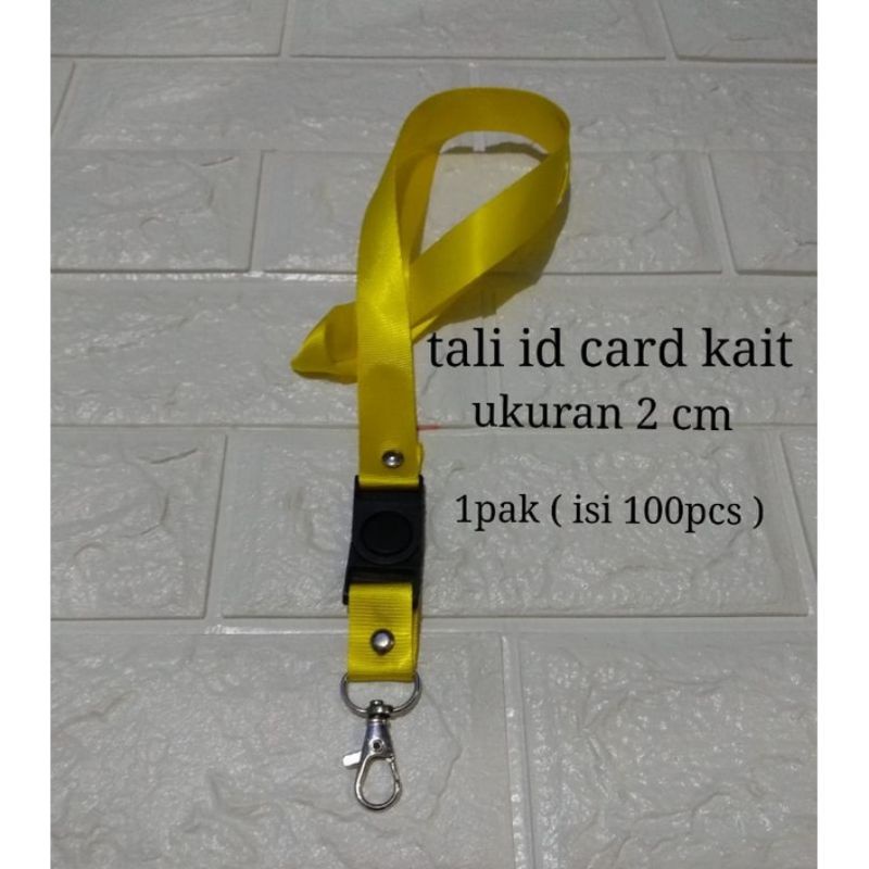 

tali ID card,, tali ID gantungan kartu peserta, 1 pak ( isi100pcs)