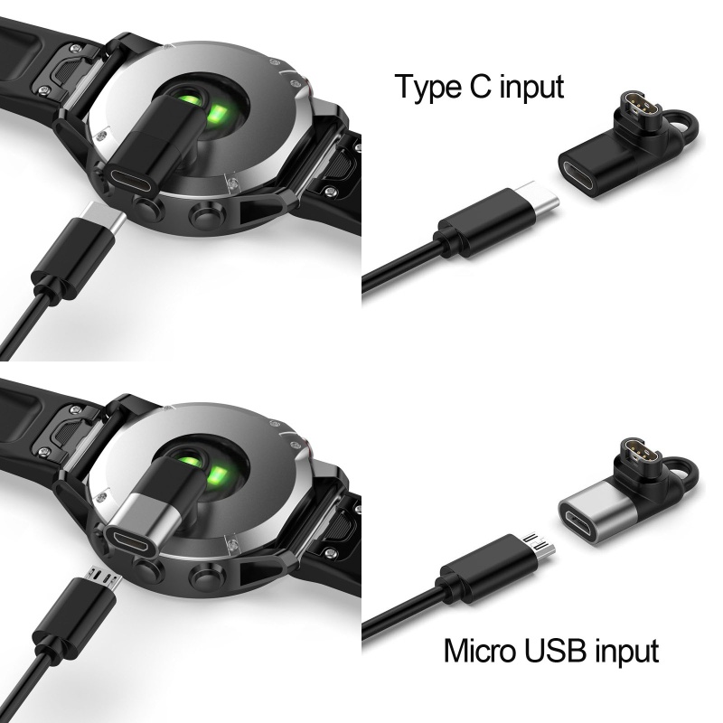 Vivi Adapter Konverter Charger Usb Tipe-C Ke 4pin Untuk Garmin Fenix 5 / 5S / 5X / 6 / 6S / 6X Vivoactive