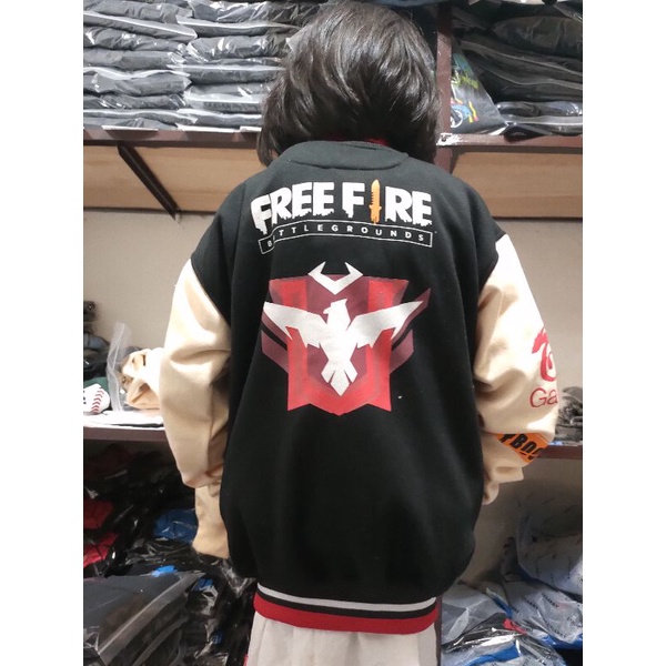 Jaket Varsity Sweater Baseball Anak gaming Angel Freefire