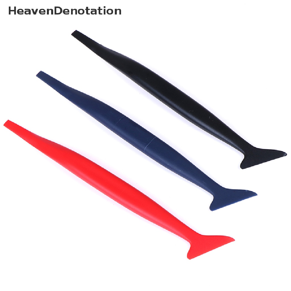 (Heavendenotation) 5pcs / Set Scraper Aplikator Stiker Mobil