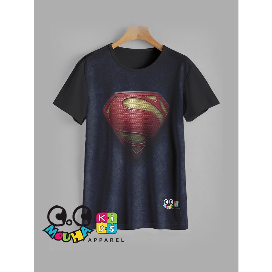 Kaos Anak anak Superman v1 Keren 3D Baju Anak Superman 3D Pakaian Anak