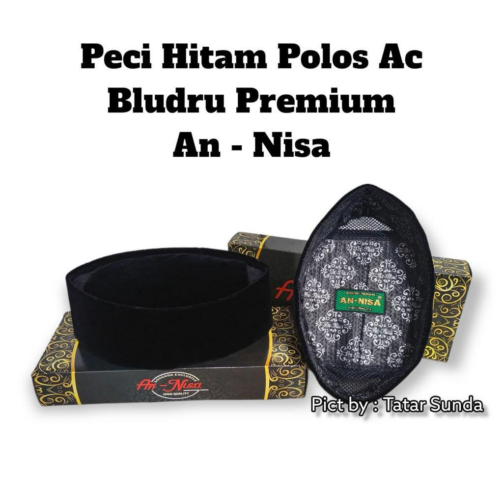 Songkok Hitam Premium Super Terlengkap Peci Tinggi 6,7,8,9,10 Cm Kopiah Hitam Beludru Halusan