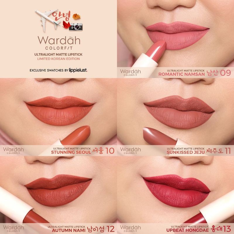 Wardah Colorfit Ultralight Matte Lipstick - Korea Edition