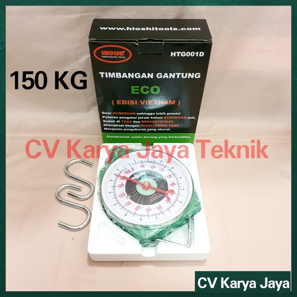 Timbangan Gantung Hioshi 150 Kg ECO / Timbangan Manual Jarum