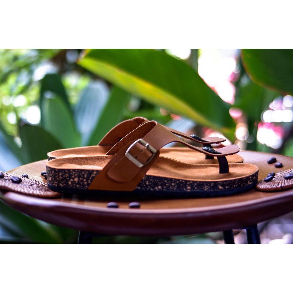 SANDAL KASUAL PRIA /WANITA VOLKERFOOTWEAR ART ROBBIN TAN BROWN