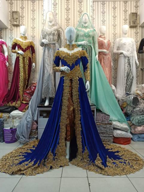 Kebaya Pengantin bludru full payet mewah/wedding dress