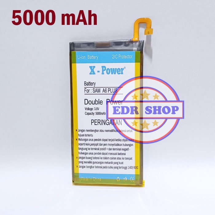 Batre Samsung Galaxy A6 Plus A605G A605 Batu Baterai Battery Tanam Double Power