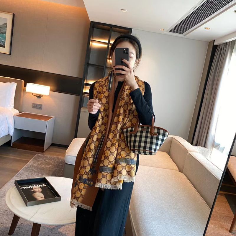 COD SYAL & SCARF WINTER TERBARU/SELENDANG WANITA-Oren