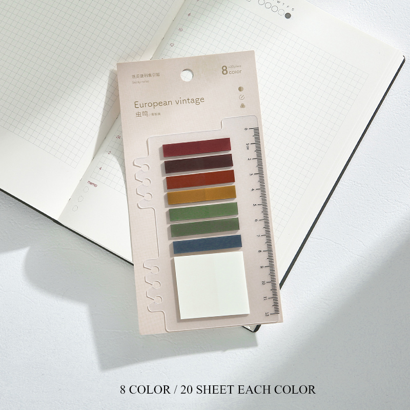 200 Lembar Sticky Note Warna Neon Untuk Pembatas Buku-O