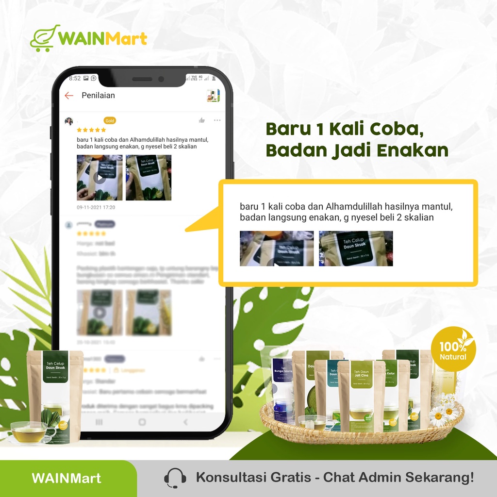 Teh Celup Daun Sirsak Anti Kanker Benjolan Herbal Ampuh Mengatasi Asam Urat Nyeri Sendi