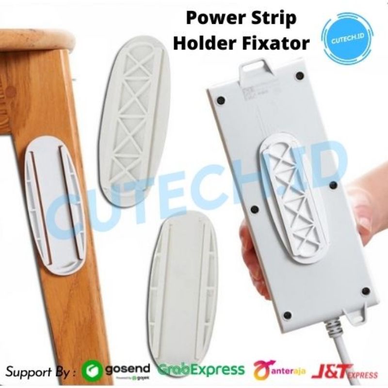 FIXATOR HOLDER GANTUNGAN STOP KONTAK / COLOKAN / POWER STRIP FIXATOR