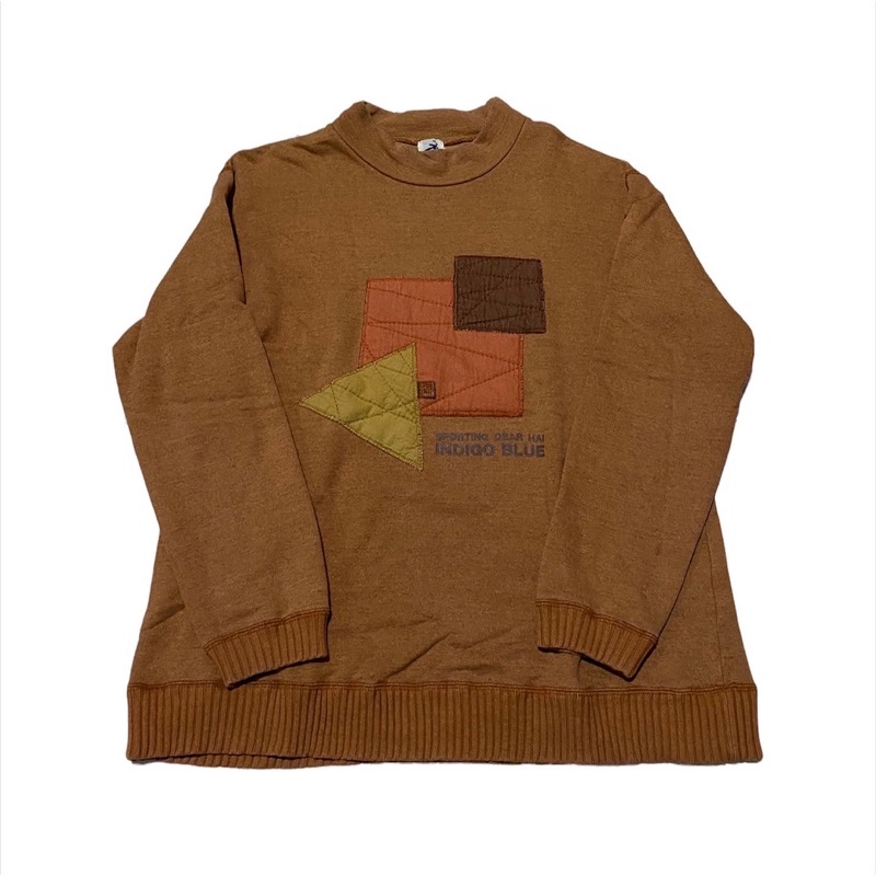 Hai sporting gear by issey miyake indigo blue crewneck