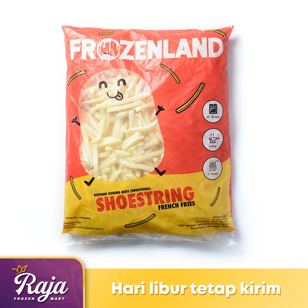 Shoestring Frozen Land 1kg / Kentang Beku / Kentang Goreng / Shoestring / Frozen Food