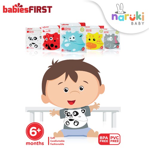 BabiesFirst Silicone Baby Bib Slabber Anti Air Celemek Bayi BF901