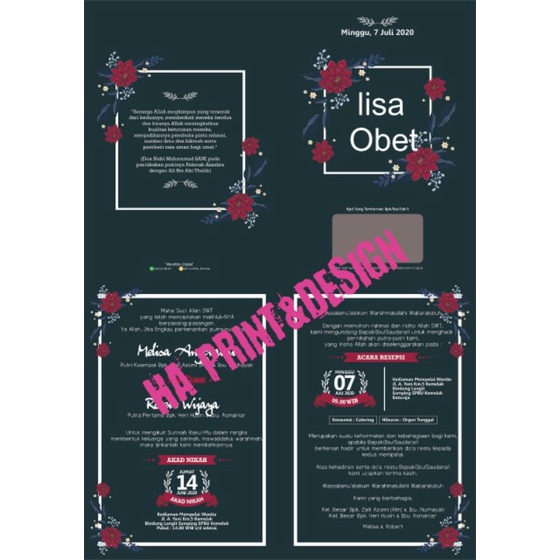 Undangan Digital (Engagement, Wedding, Khitan, Tasyakuran) dll