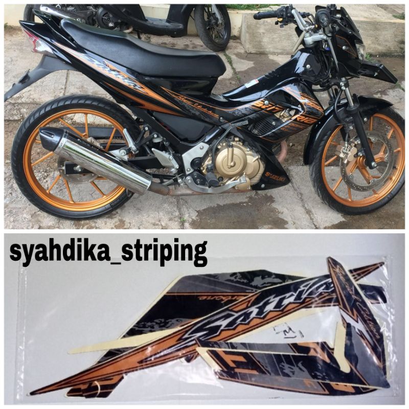 STIKER STRIPING LIS BODY SUZUKI SATRIA FU BARONG 2012 2013 SE SPECIAL EDITION