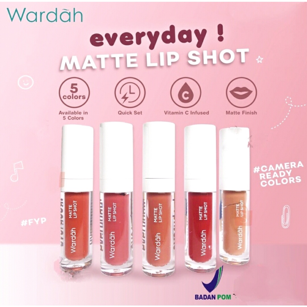 WARDAH EveryDay ! Matte Lip Shot - Lip Cream