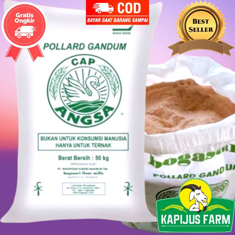 Pollard Gandum Cap Angsa Bogasari / Polar Angsa 1kg