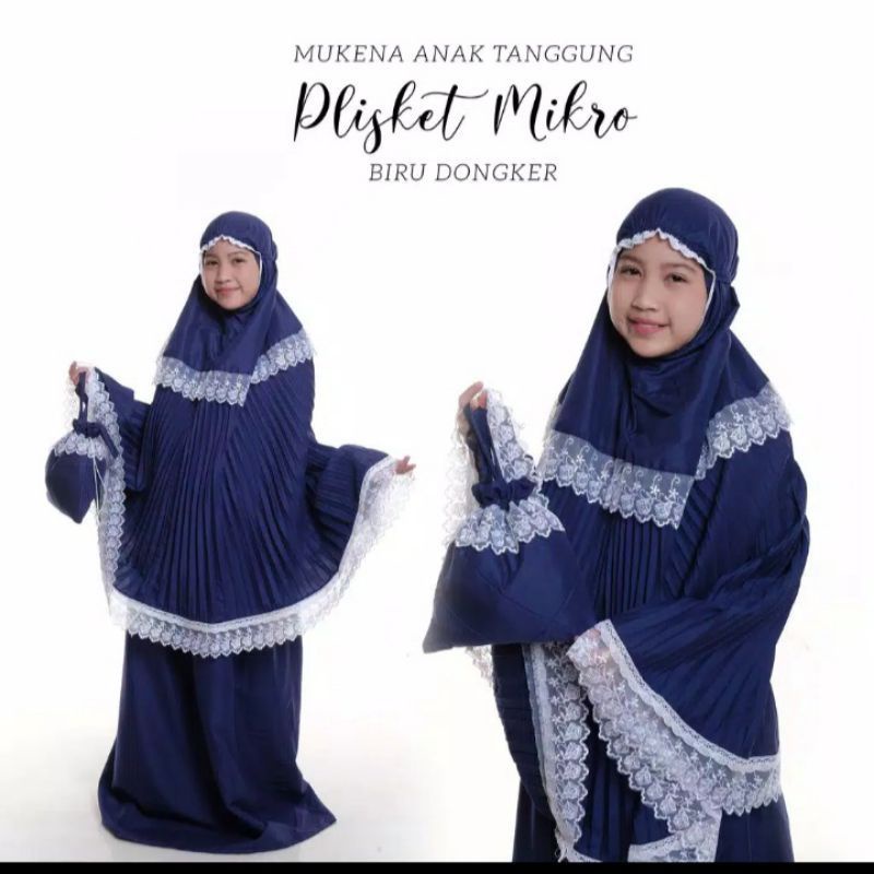 MUKENA PLISKET ANAK USIA 7-13 TAHUN//MUKENA TANGGUNG//COD