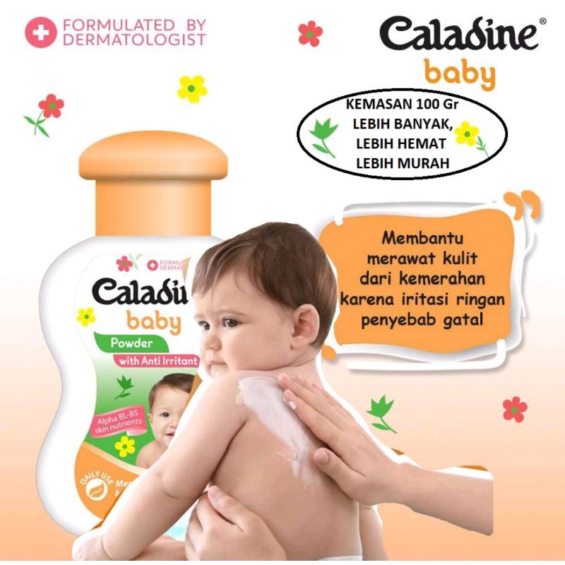 Caladine Baby Powder with anti iritant bedak bayi biang keringat
