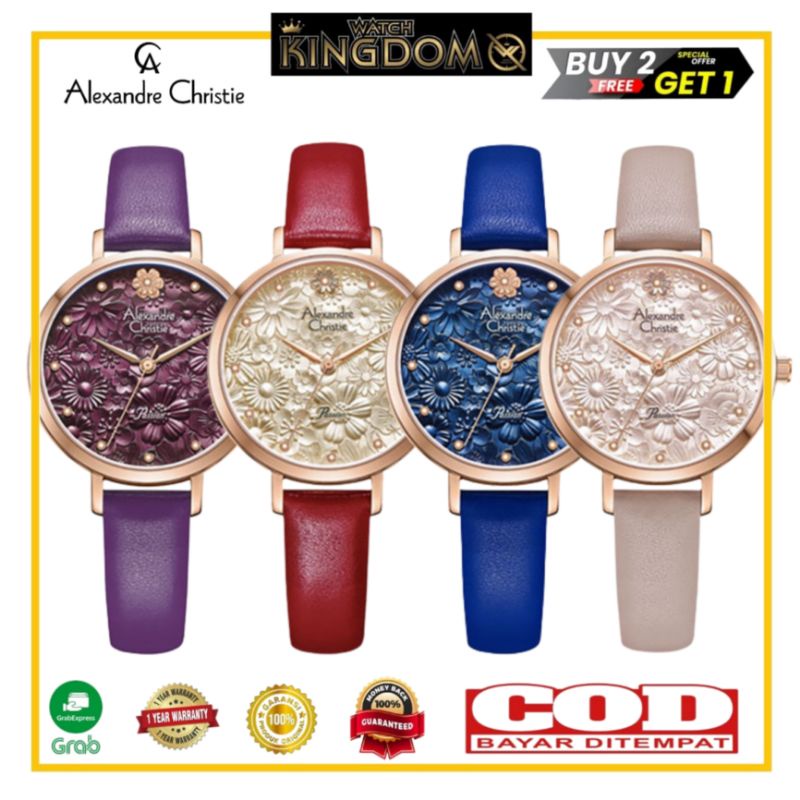 Jamtangan wanita Alexandre Christie Ac2957 / Ac 2957 Original garansi resmi 1 tahun include box