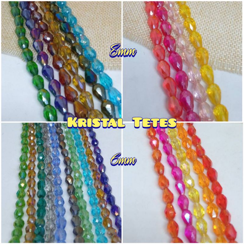 Kristal Tetes 6mm Kristal Tetes 8mm