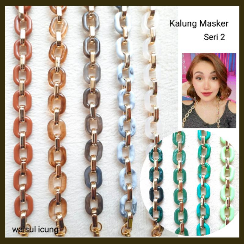 Strap Masker Artis Ivan gunawan ruben Ayu ting Lanyard Tali Kalung gantungan Masker Gantungan